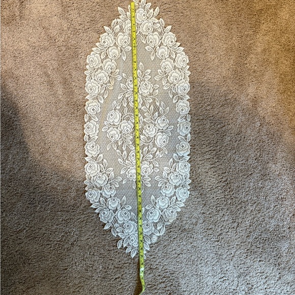 Elegant Lace Table Runner 34” - Picture 3 of 3